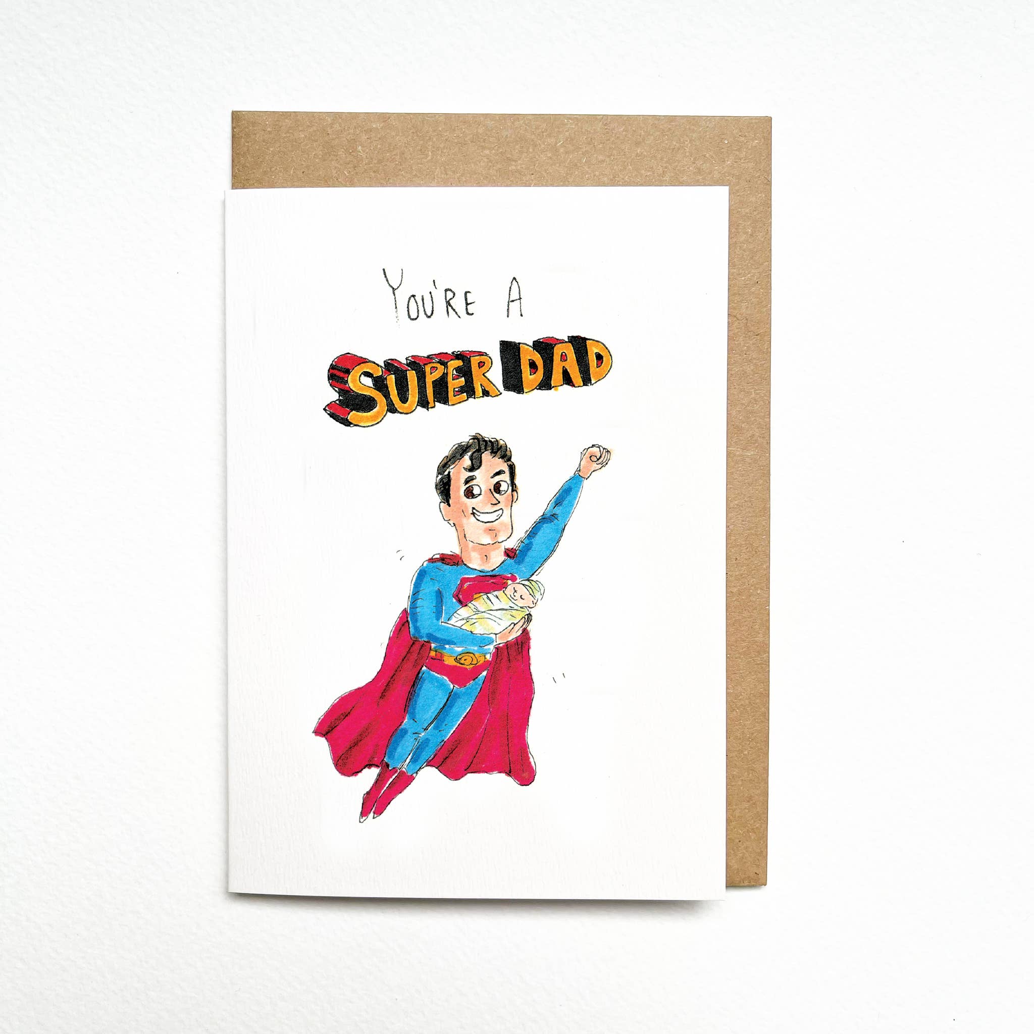 Well Drawn – wholesale Father’s Day card – You're a Super Dad