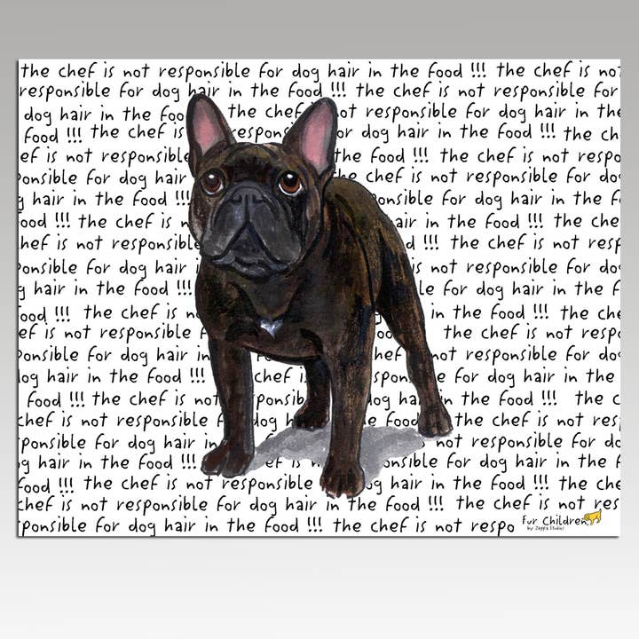 French Bulldog Brindle Cutting Board for wholesale by Zeppa Studios