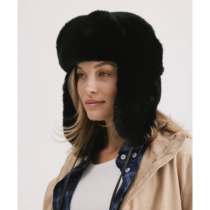 Gigi Pip - Wholesale Trapper/Bomber Hat - Women's - Logan Faux Fur Trapper Hat7