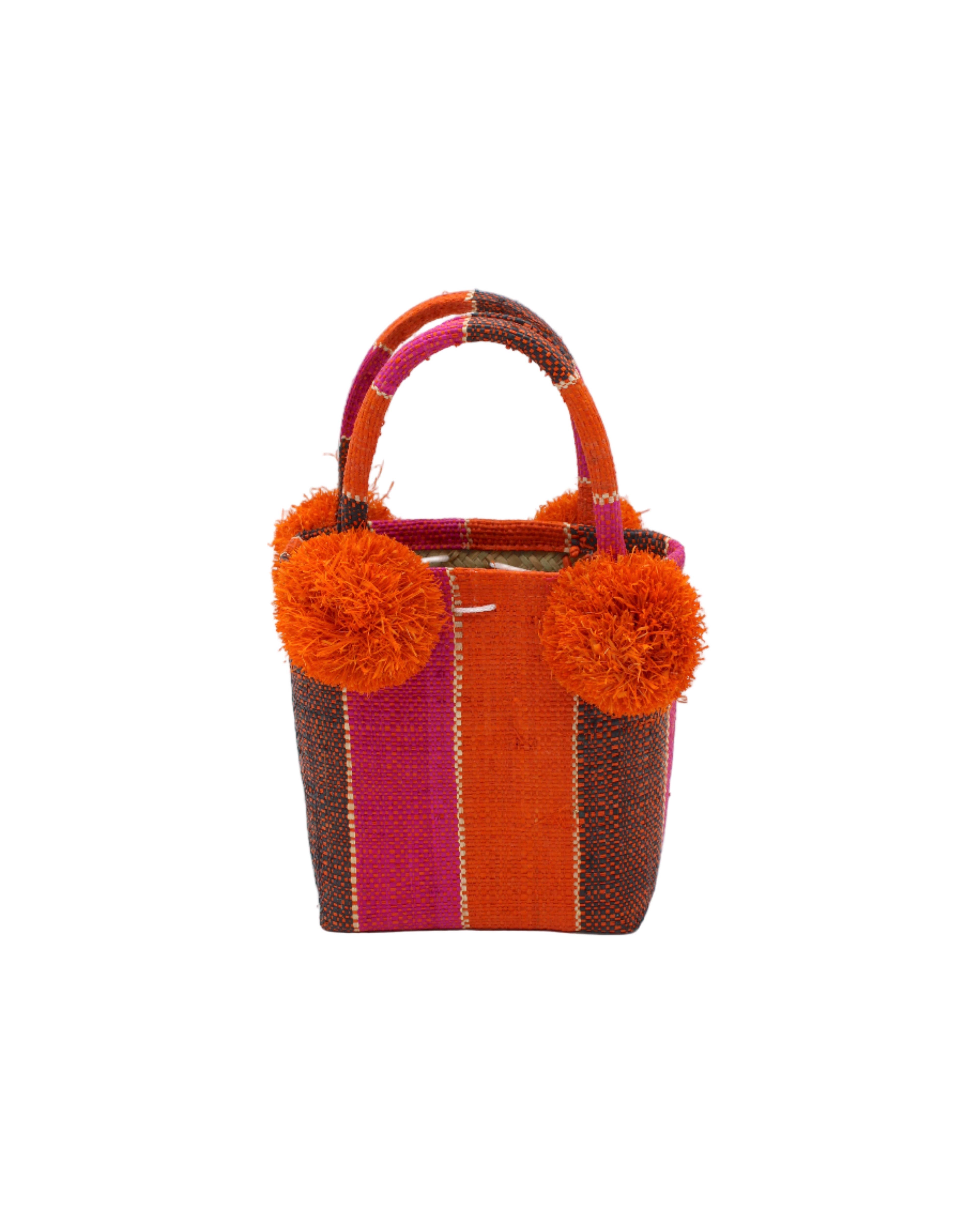 Shebobo - Venta al por mayor Bolso con asas - Mujer - Bolso mini de rafia Schooner con pompón6