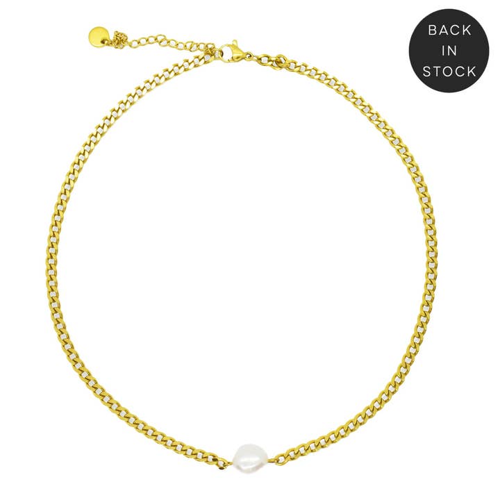 COLAR GARGANTILHA PIERRE PEARL CHAIN por atacado de MAI DESIREE