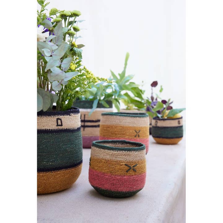 Bonheur du Jour - Wholesale Basket - Basket - Coral Cross - 17 cm1