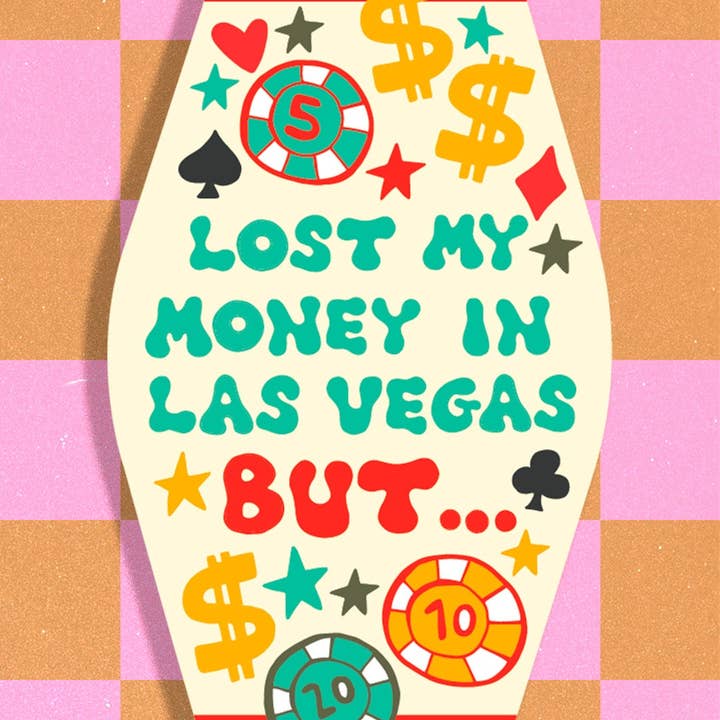LOLALA - Your California Happiness Market 💛 - Wholesale Keychain - Women's - Lost My Money In Las Vegas Keychain