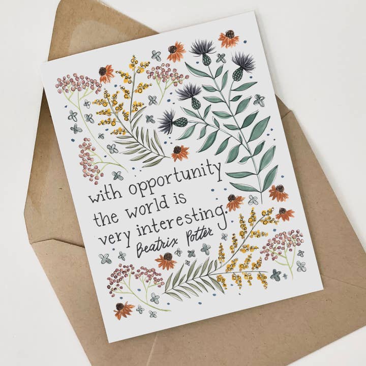 Beatrix Potter Greeting Card for wholesale by She Said It.