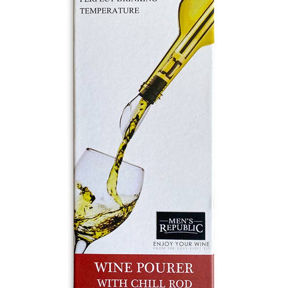 Men's Republic - Wholesale Wine aerator - Men's Republic Wine Chiller Stick with Aerator & Pourer1