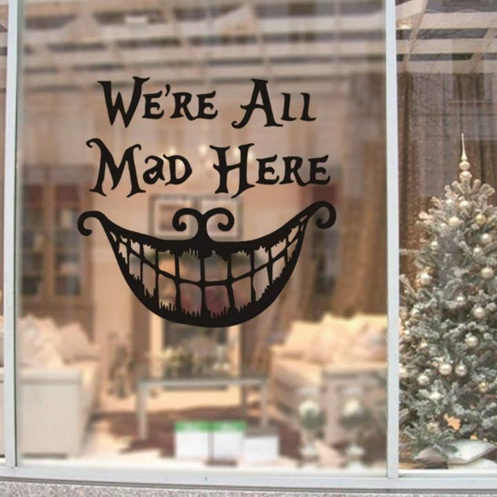 All Little Cute Things - Wholesale Wall Accent - Tea House Wall Decoration We All Mad Here Alice Wonderland