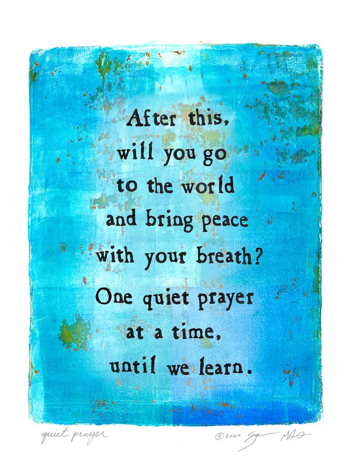 Stille Bøn 11x14 Gel Print for engroshandel hos StoryPeople