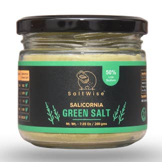 Salicornia Green Salt –Gourmet Chef’s Jar, Low Sodium (200g) for wholesale by SaltWise