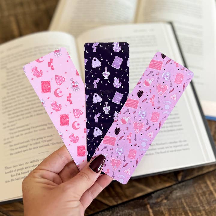 Little Turkey Shoppe - Wholesale Bookmark - Witchy Vibes Bookmark Set, Potions, Halloween Bookmark