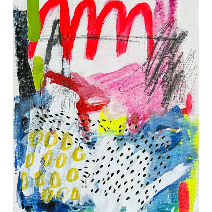 Valerie Dumas Art - Wholesale Art Print - Shrimp Skewer Abstract Art Print