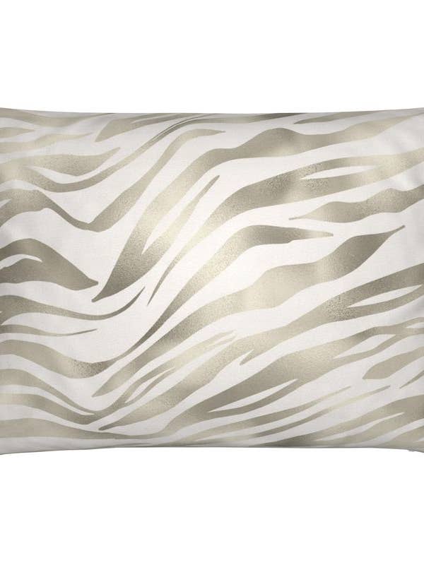 Coussin Lombaire Blanc & Argenté Glam Lg pour la vente par Holly Doss Home
