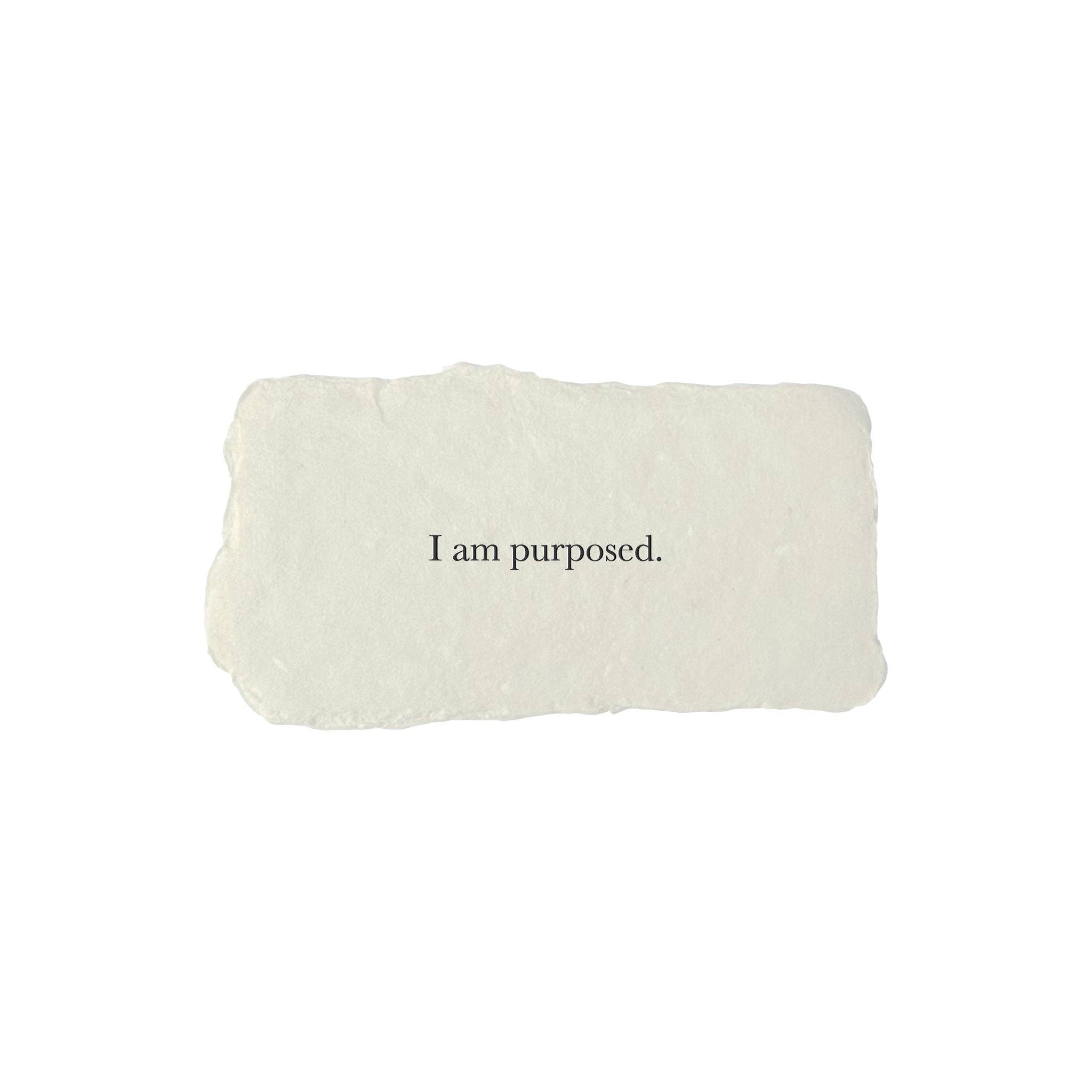 farmette - Wholesale Encouragement Card - I am purposed affirmation card