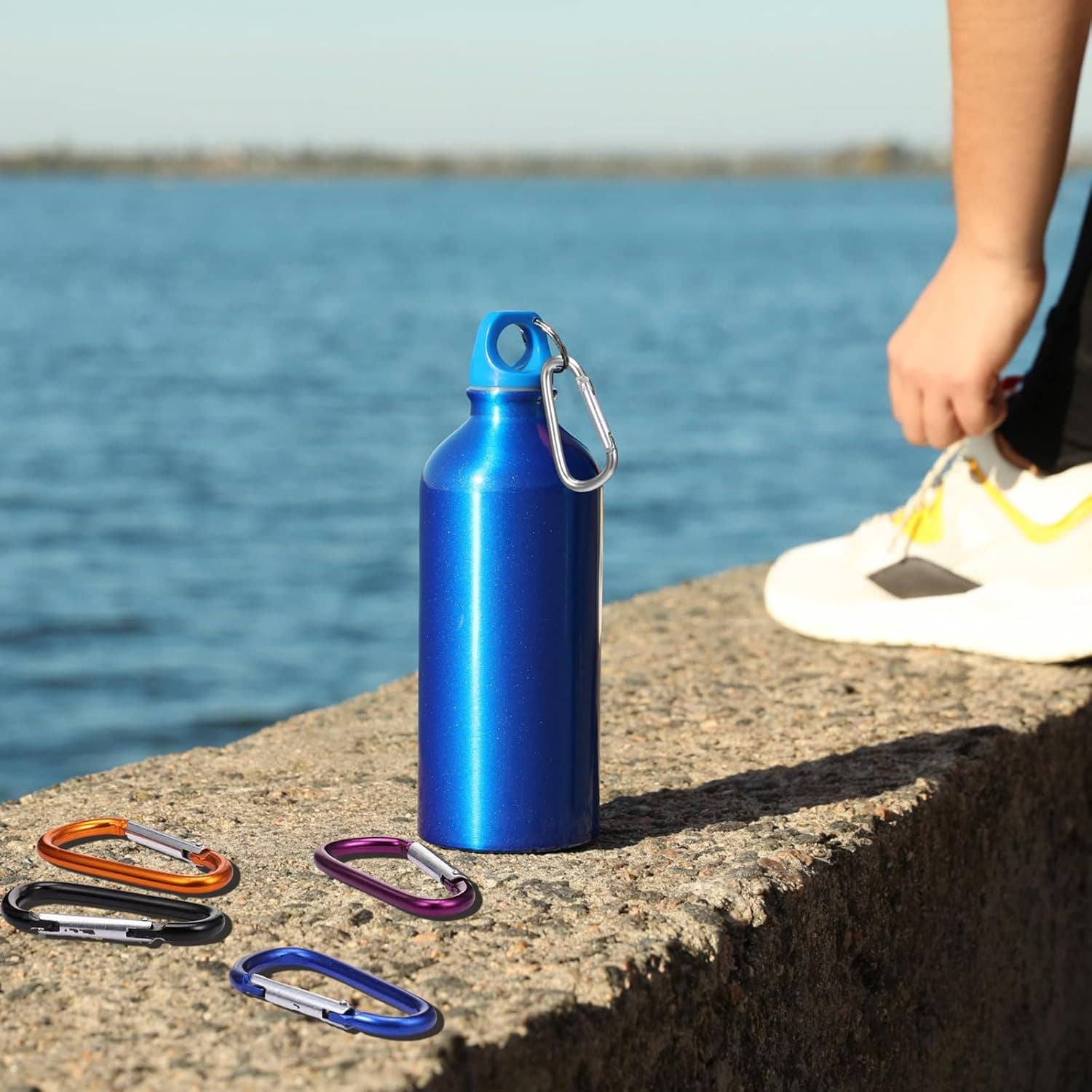 Crover - Wholesale Keychain - Unisex - Multicolor Aluminum D-Ring Carabiner Keychain Clip (2" & 3")5