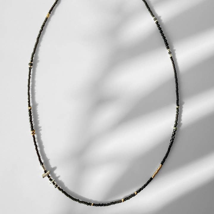 LoR - Wholesale Beaded/Pearl Necklace - Black Minimalist Beaded Necklace | LoR Core1