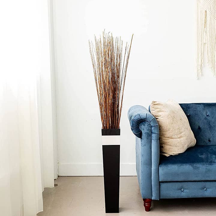 Dried Decor - Wholesale Dried/Pressed Flowers - Asian Willow Branches Natural | 8 Bunches | Natural Light Brown3