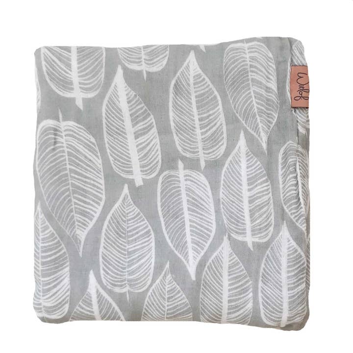 Swaddle 120 x 120 cm Beleaf cinza quente por atacado de Witlof for kids