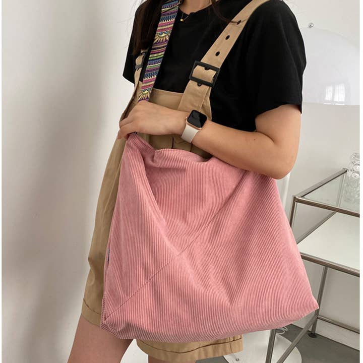 Large Capacity Corduroy Women's Bag and other Purchase Wholesale corduroy tote bag. Free Returns & Net 60 Terms on Faire trending on Faire.