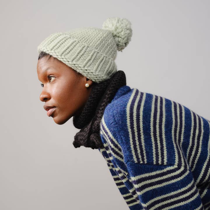 The Endery - Wholesale Beanie - Women's - Marina Hand Knit Beanie - Epidote0