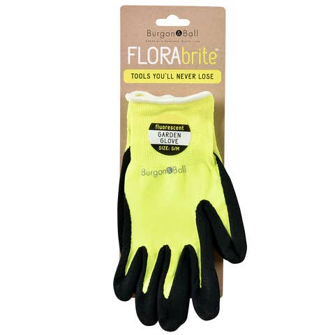 Burgon & Ball - Wholesale Garden Gloves - Fluorescent Glove - Yellow S/M