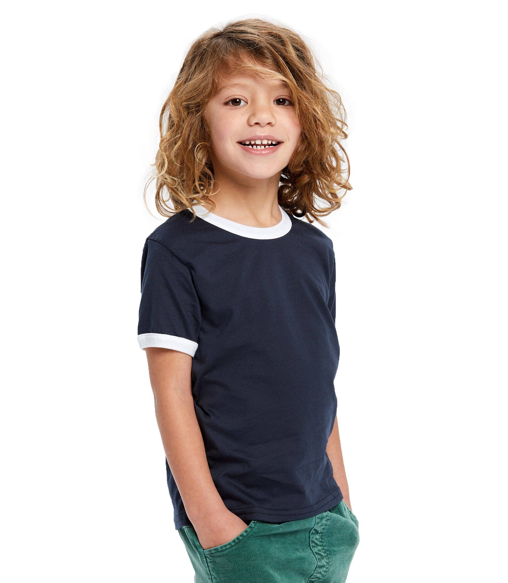 US Blanks - Wholesale T-Shirt - Kids - Kid's Classic Ringer Tee17