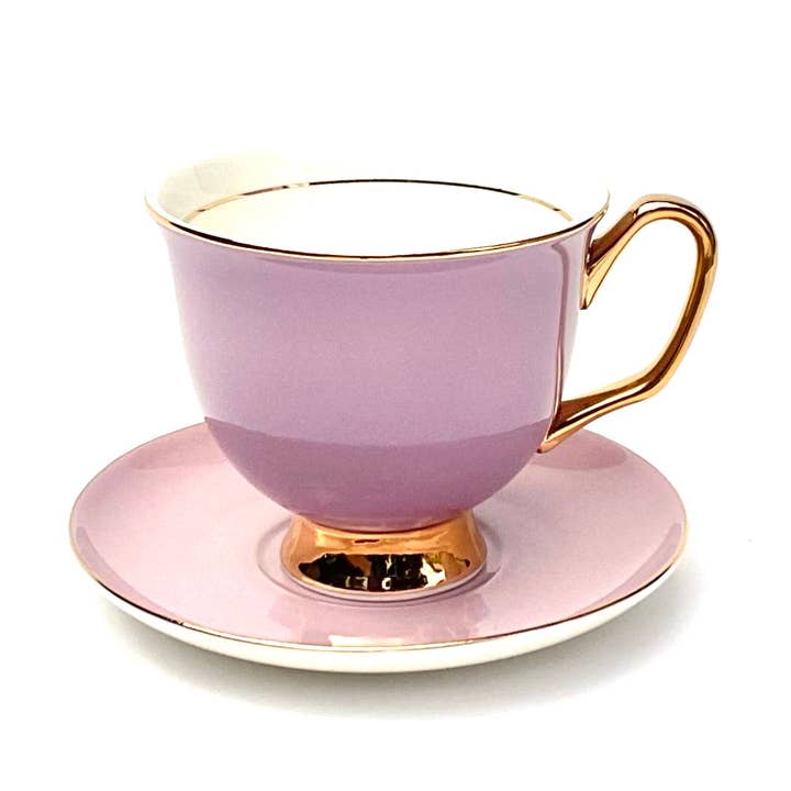 XL Lavender Teacup and Saucer - 375mL for wholesale by LyndalT