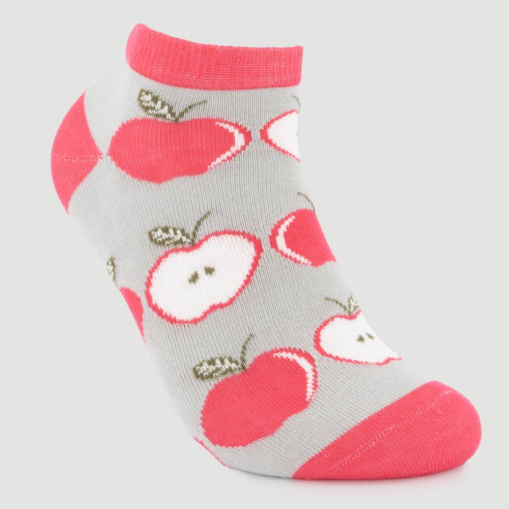 Veraluna Sustainable Clothing – wholesale Socks – Women's – VERALUNA ANKLE SOCKS APPLES FAIR TRADE1
