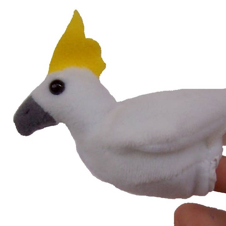 Cockatoo Finger Puppet (pack of 6) for wholesale by Science and Nature
