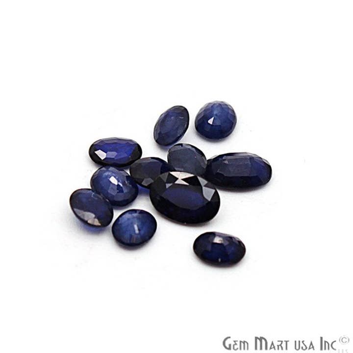 Pierre précieuse saphir bleu facetté, 4-7 mm, plus de 2 carats pour la vente par GemMartUSA