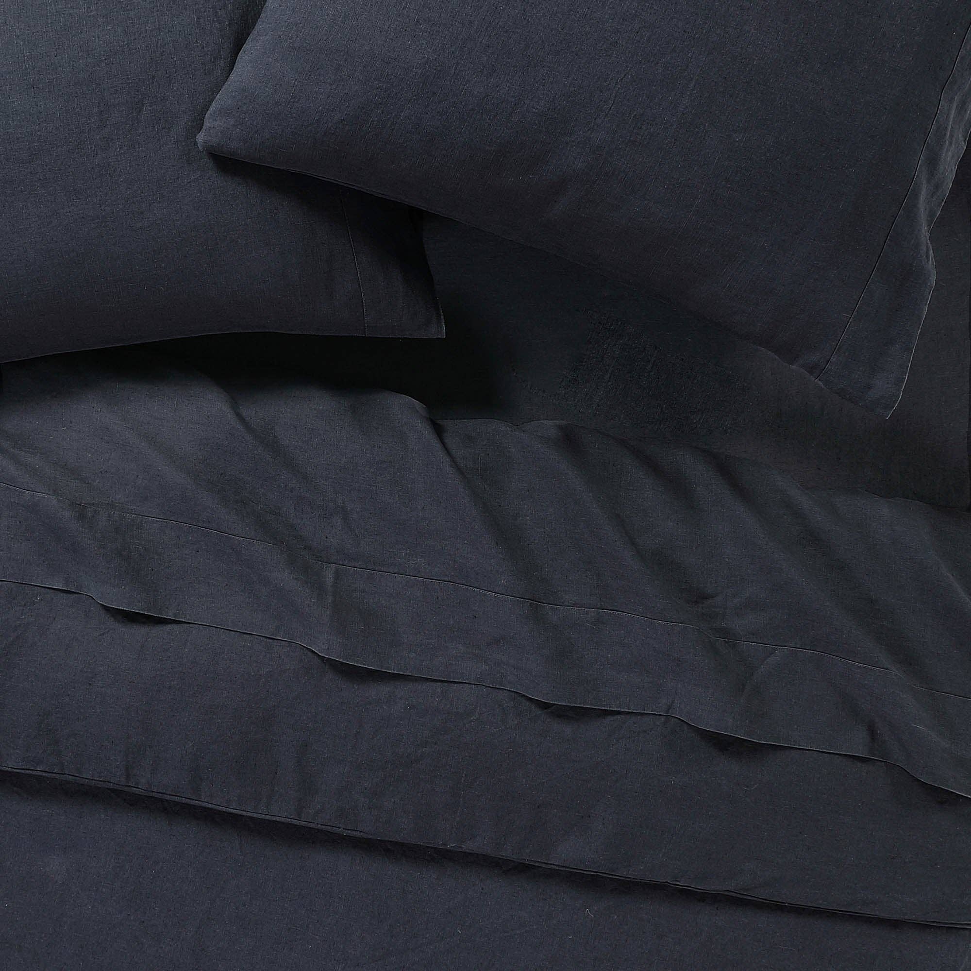 SIJO - Wholesale Sheet Set - French Linen Luxeweave Sheet Set - Pebble1