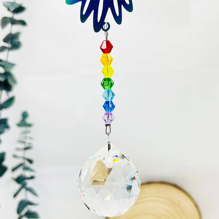 GemMeet - Wholesale Suncatcher - Amethyst Tree Of Life Sun Catcher Wind Chime 1