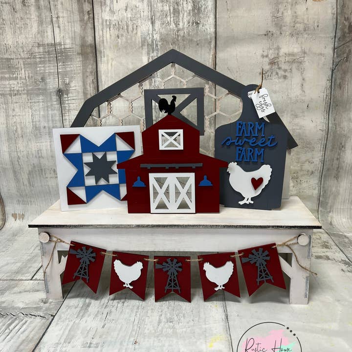 Farmhouse Barn verwisselbare set voor banken voor wholesale door Rustic Home Co LLC