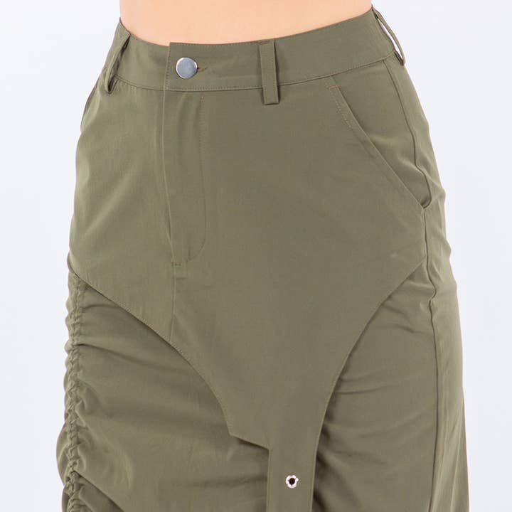 American Bazi – wholesale Kjol - Dam – SIDOSKRYNKLIGA RYNKADE NYLONKJOLAR-RSK9266NY7