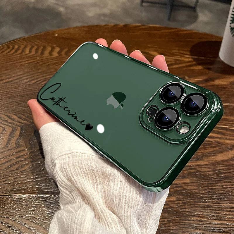 Maiden-Art MindfulChic Fashion – Capa para telemóvel – Mulher por atacado – Capa Personalizada com Nome para iPhone 15 16 Pro Max, 14 13 12 11 Pro Max, Transparente com Revestimento 16 Pro Max10