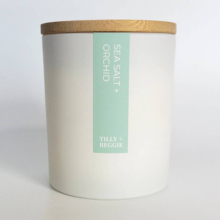 Soy Wax Candles | Classic Collection | Sea Salt + Orchid for wholesale by Tilly + Reggie