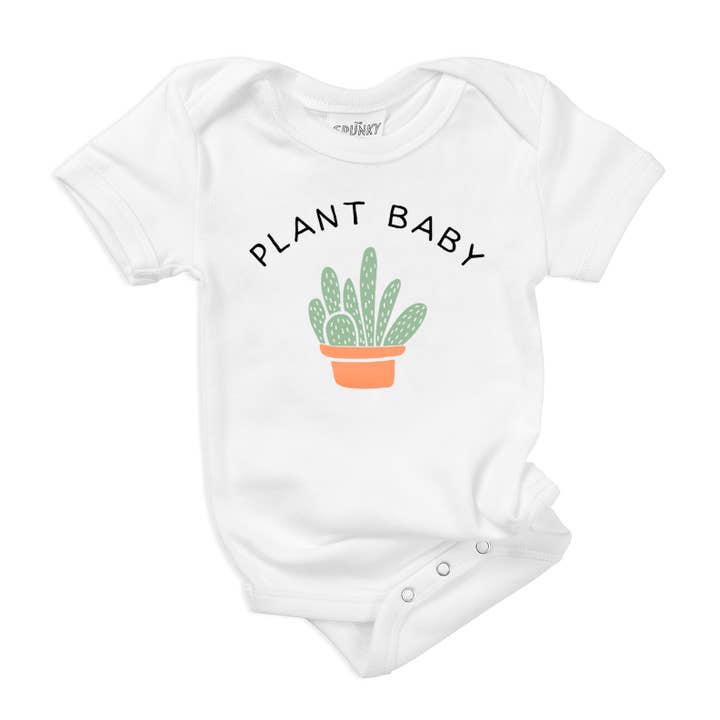 Camisa Plant Baby Algodão Orgânico Bonita para Menina por atacado de Spunky Stork