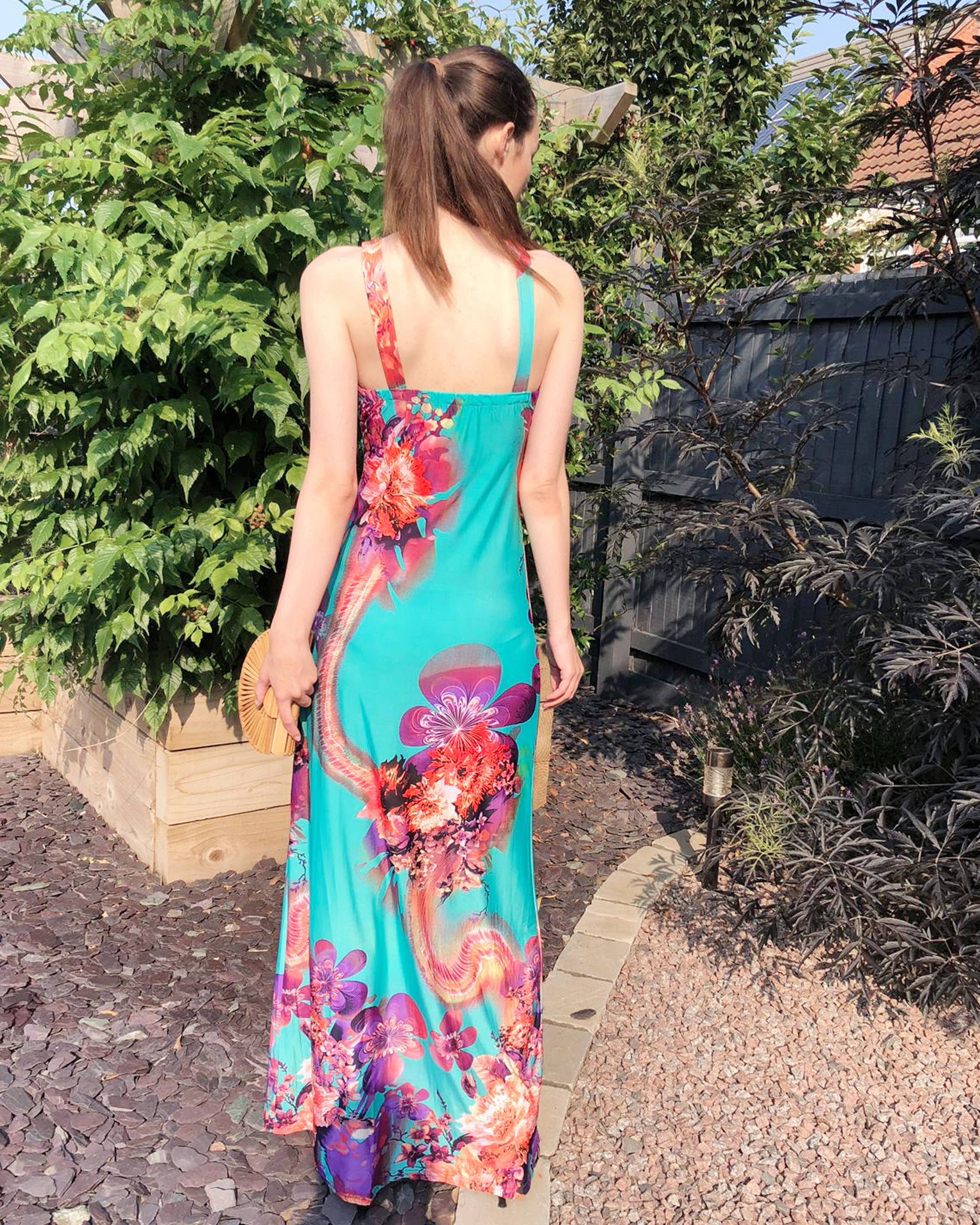 CY FASHION. LONDON – wholesale Dress – Women's – Floral Print Maxi Dress2
