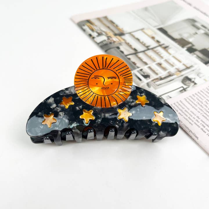 TheDivaSoap - Wholesale Hair Clip - Women's - Sun Claw Clip Moon Hair Clips