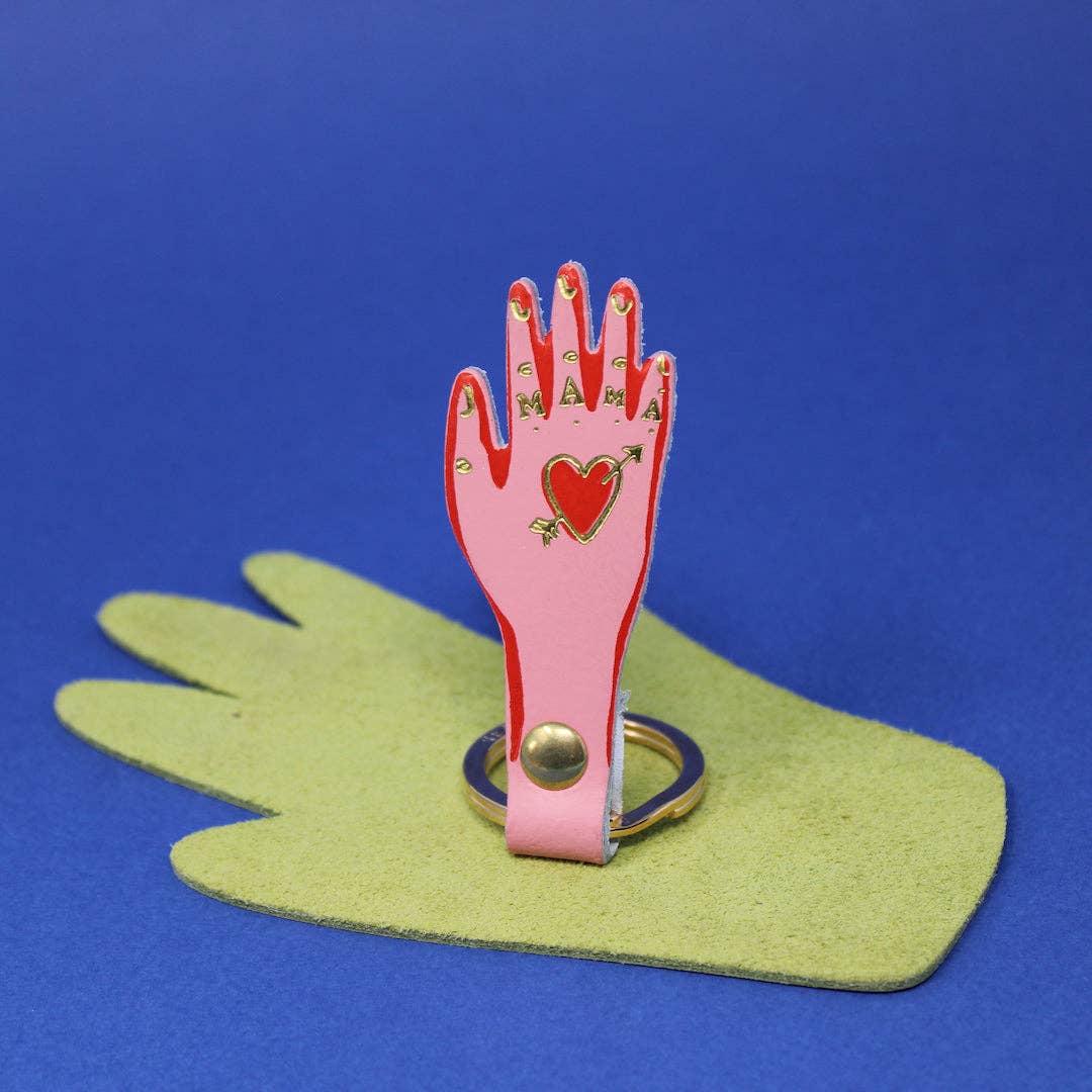 Ark Colour Design - Vente Porte-clés – femme - Porte-clés Mama en cuir véritable6