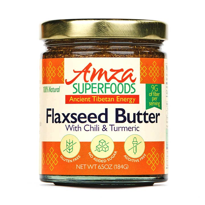 Amza Superfoods - Wholesale Nut Butter - Flaxseed Butter with Chili & Turmeric