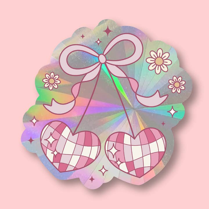 Disco-Kirsch-Sonnenfänger-Fensteraufkleber für den Großhandel von Pineberry Paper