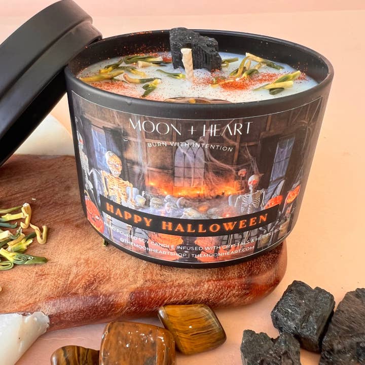 Velas Feliz Dia das Bruxas | Vela de Intenção | Velas Assustadores | Velas de Terror | Velas caseiras por atacado de The Moon+Heart