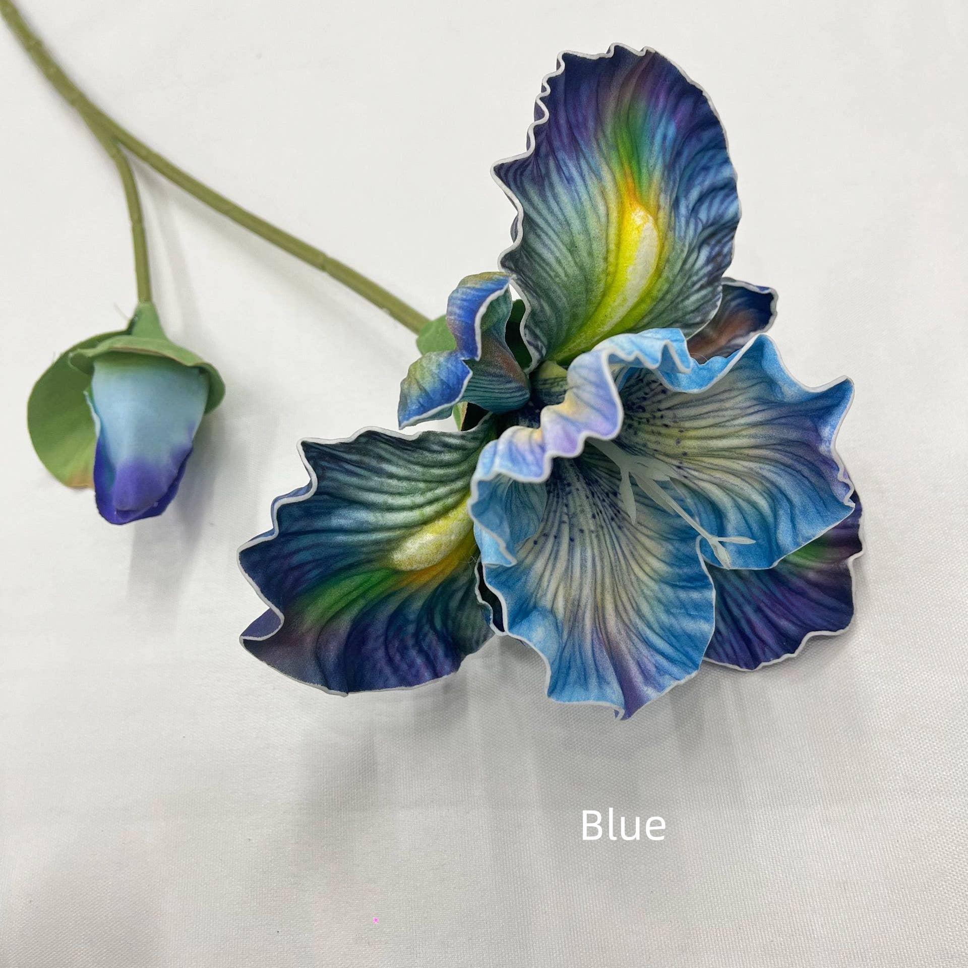 ACNITE(We cover U.S. import duties) – wholesale Artificial flowers – 9 colors Real touch iris flower large iris faux flowers8