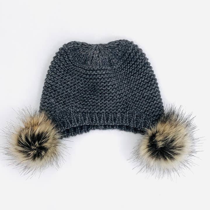 MILANO AMOUR - Wholesale Beanie - Women's - WINTER HAT CAPPELLO CUFFIA DOUBLE PON-PON22