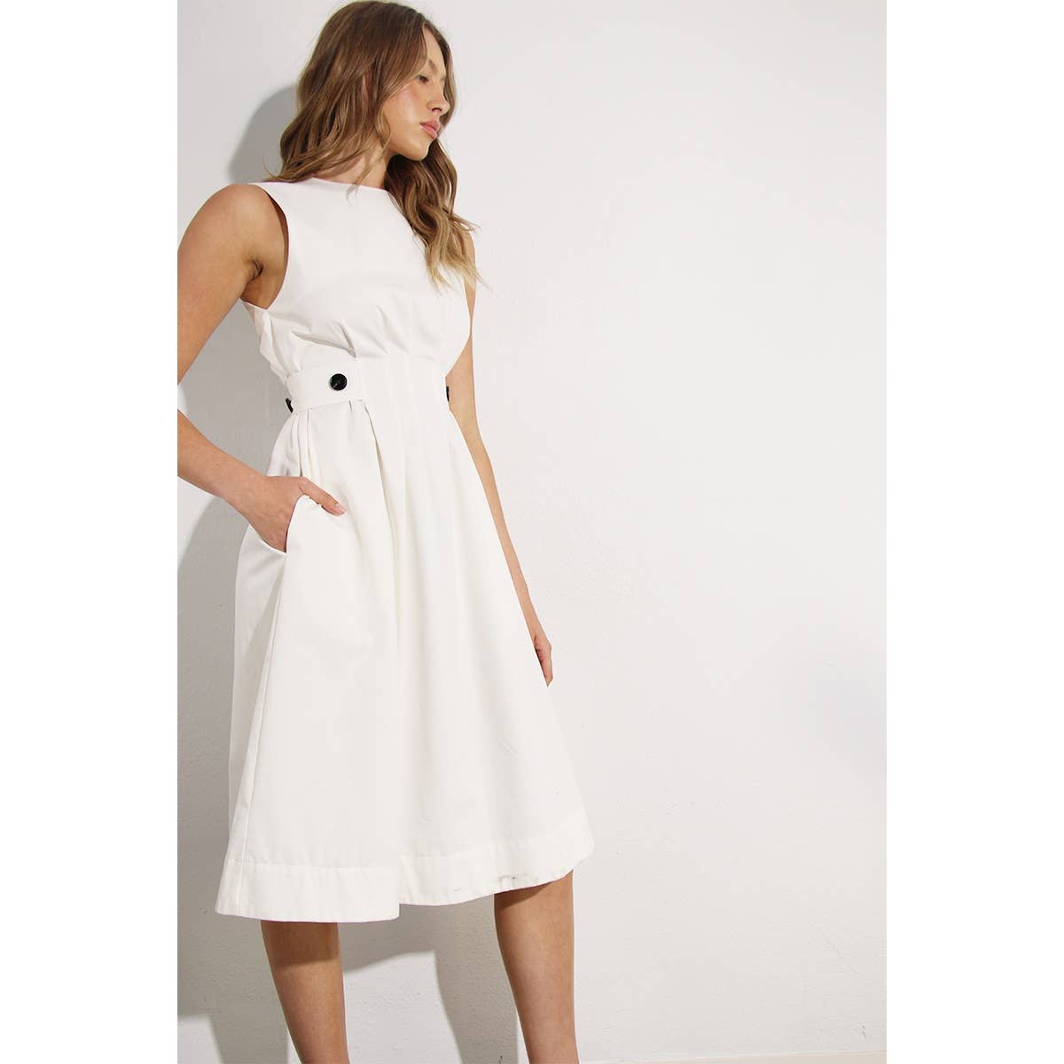 Mulla - Vente Robe – femme - ROBE PLISSÉE EN COTON27