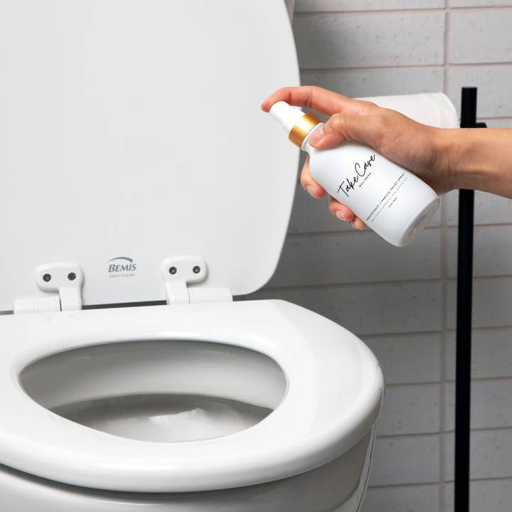 Take Care Wellness - Wholesale Toilet Spray - Grapefruit + Vanilla Toilet Spray (luxury glass bottle)1