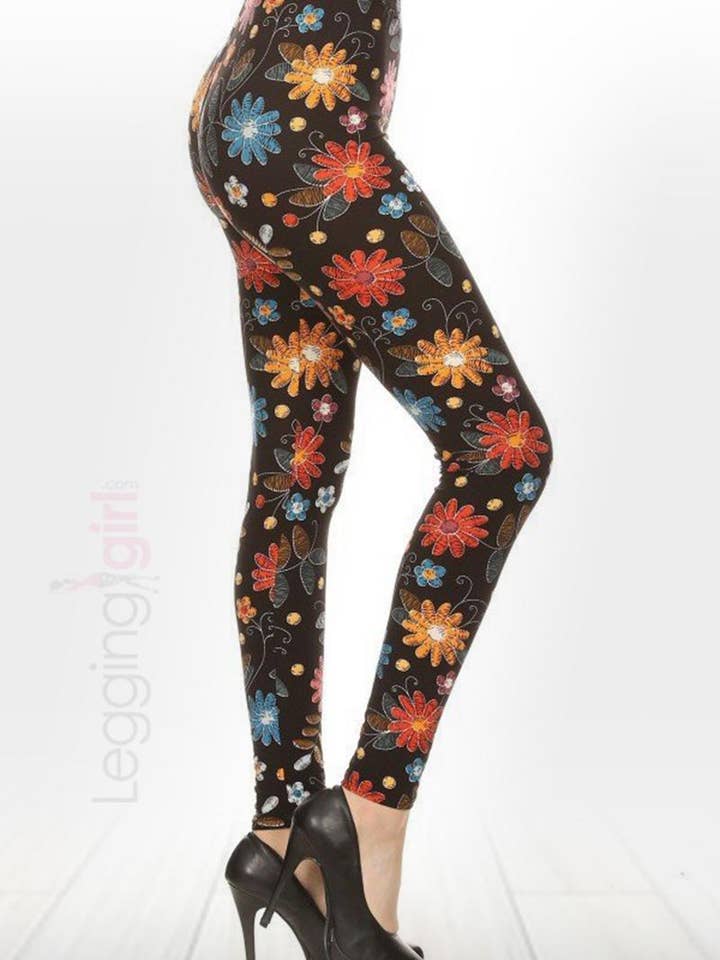 Geschilderde bloemen voor wholesale door LeggingGirl.com
