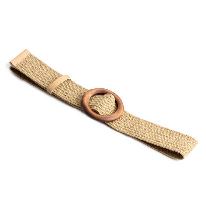 NINEXIS - Wholesale Belt - Women's - CWABE0379_ROUND BUCKLE FASHION STRETCH BELT