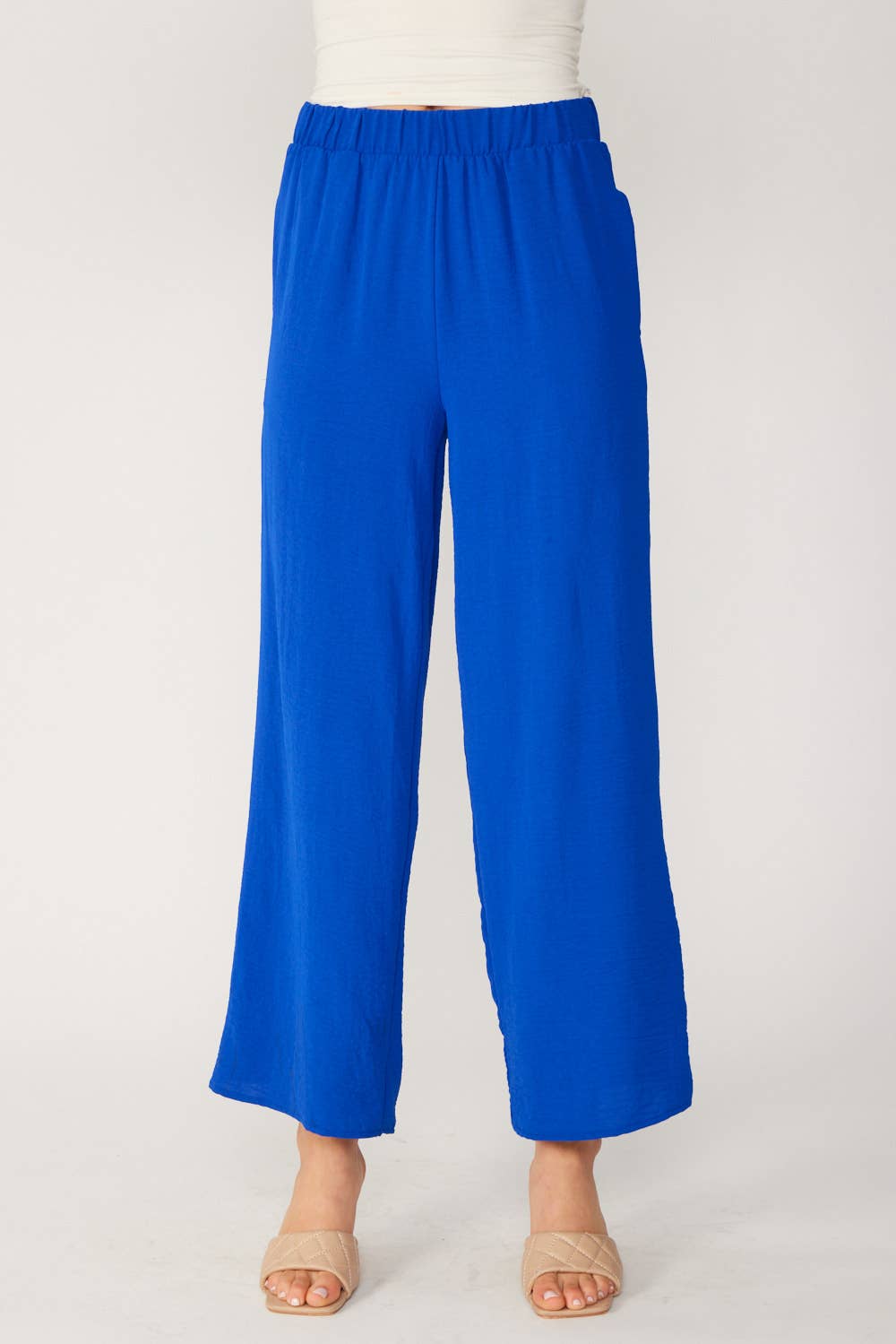 FSL Apparel - Vente Pantalon – femme - SP7036 - PANTALON À ENFILER UNI FLUIDE À JAMBE LARGE2