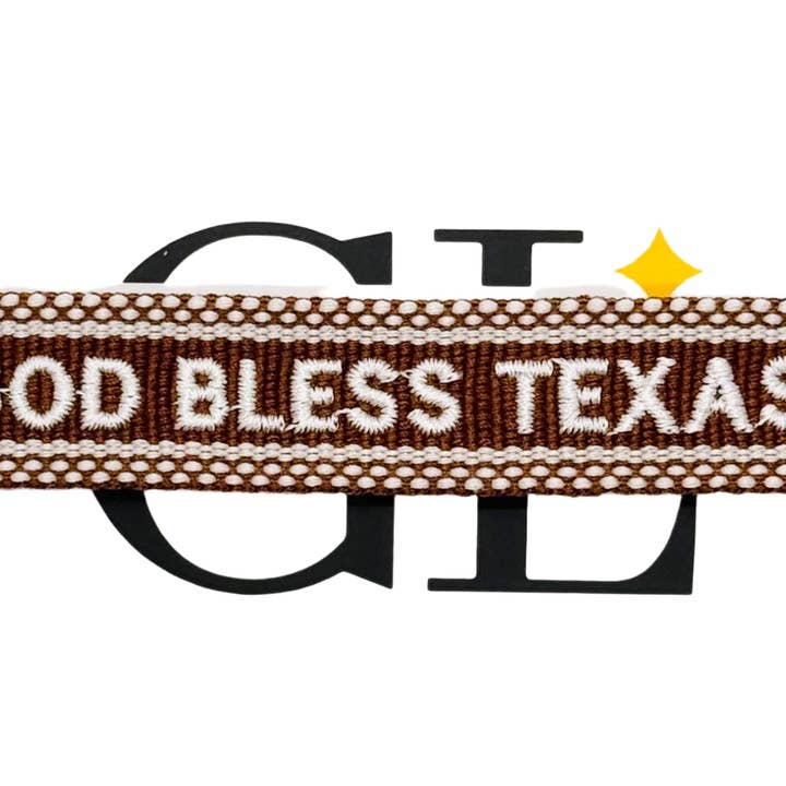 God Bless Texas Team Tassel Bracelet for wholesale by Gameday Luxe