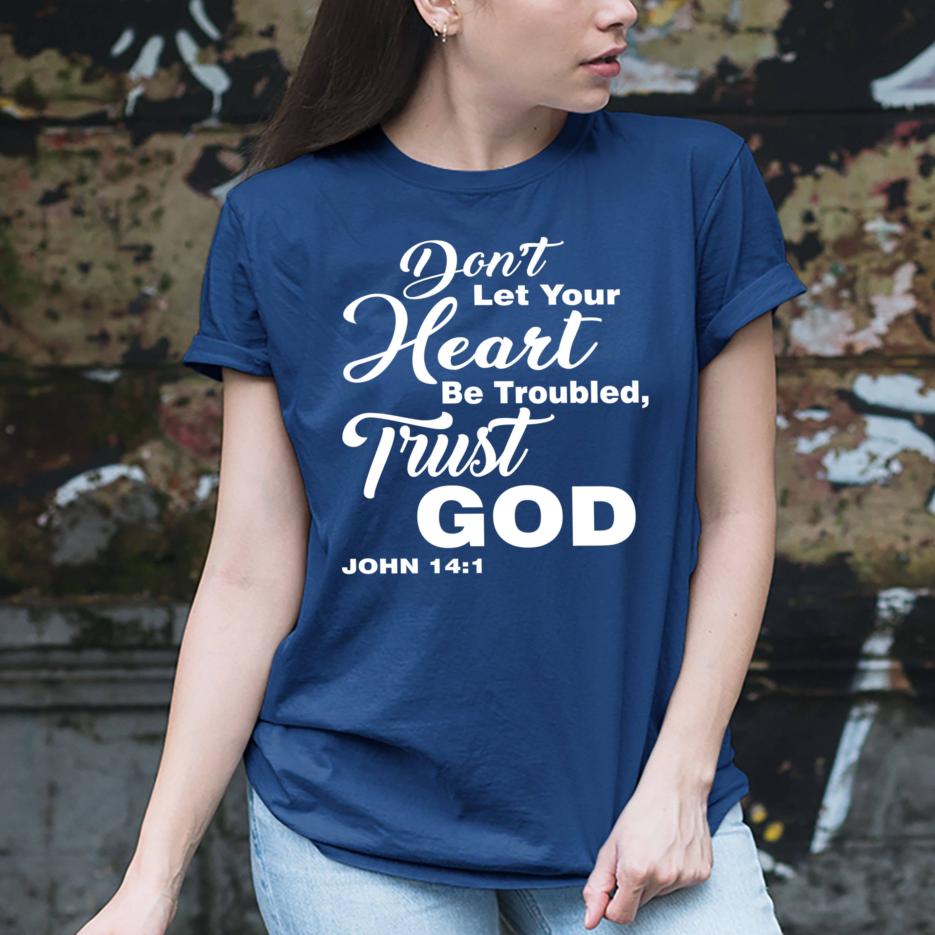 LA Shirt Company - Wholesale Screen Printed T-Shirt - Women's - Trust God - Graphic Tee Shirt - Tshirt0
